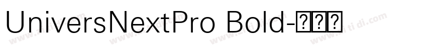 UniversNextPro Bold字体转换